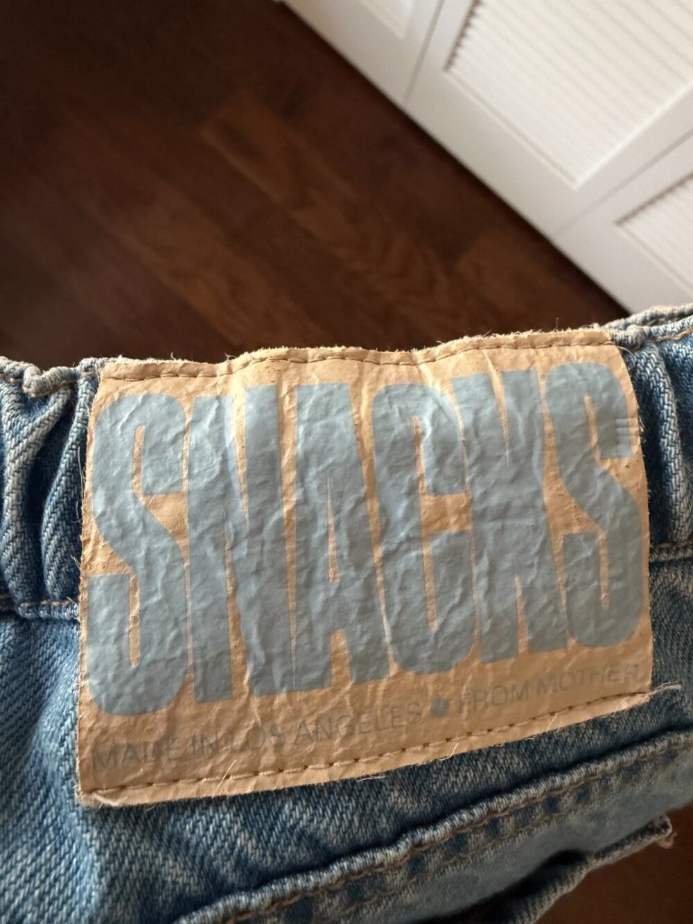 MOTHER DENIM SNACKS The Drawn Fun Dip Nerdy Jeans Drawstring Baggy Wideleg 27 - Picture 7 of 8
